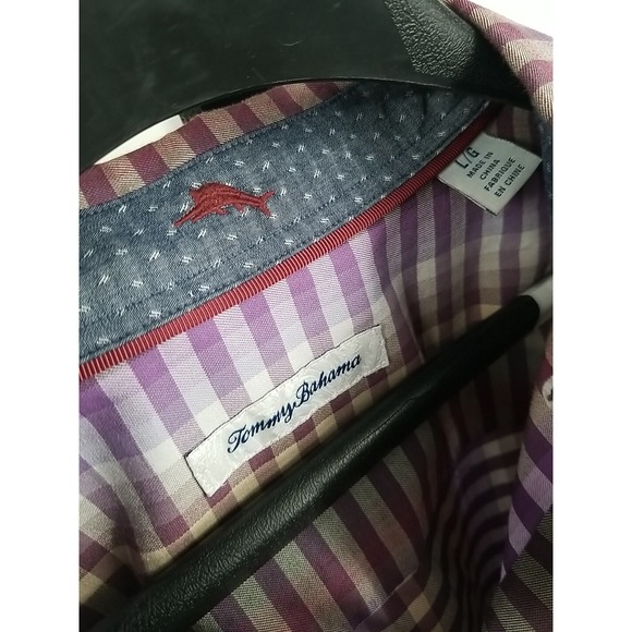 Tommy Bahama Mens Large Long Sleeve Button‎ Up Striped Shirt - Picture 5 of 7